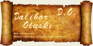 Dalibor Oluški vizit kartica